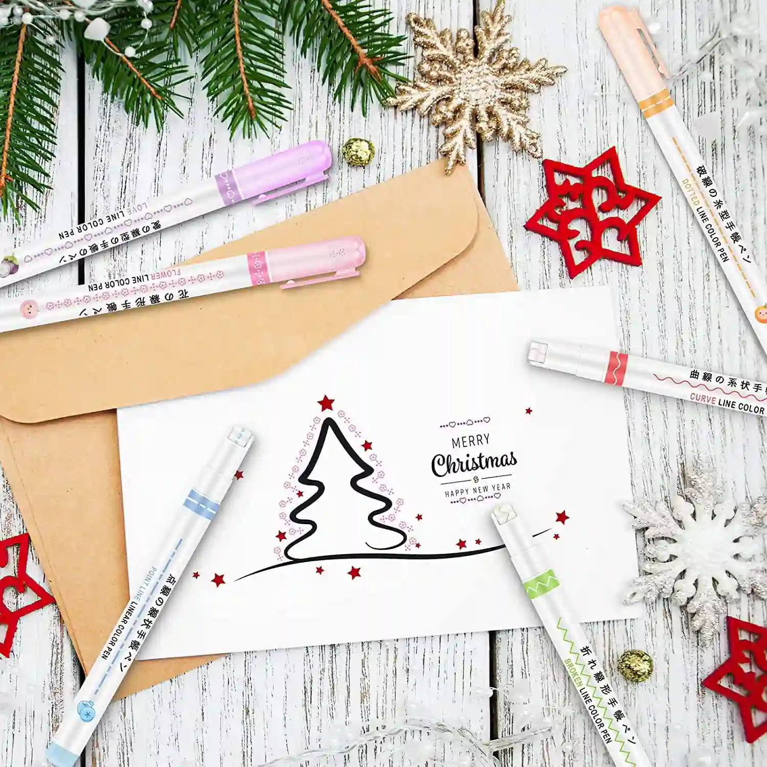 6 IN 1 DRAWING LINER PEN WITH SKETCH PEN - Image 8