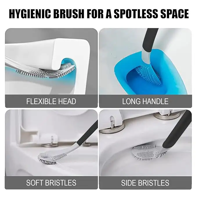 Golf L Shape Toilet Brush Silicone - Image 5