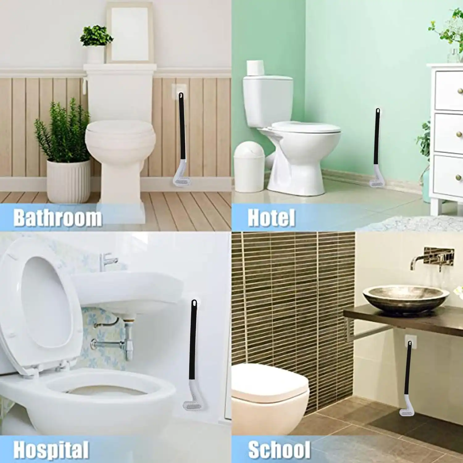 Golf L Shape Toilet Brush Silicone - Image 6