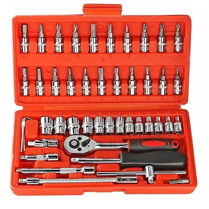 46 In 1 Pcs Tool Kit Box Set - Image 8